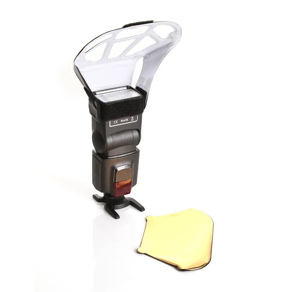 Universal 3 Color Flash Light Speedlite Diffuser Softbox Reflector for GODOX Canon Nikon Olympus Sony Yongnuo Flash Diffuser