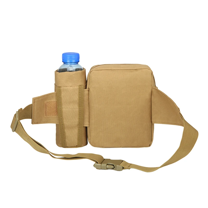 Nouveau sac de ceinture tactique pour hommes, bouteille d'eau de randonnée en Nylon, pochette pour téléphone, Sports de plein air, chasse militaire, escalade, Camping