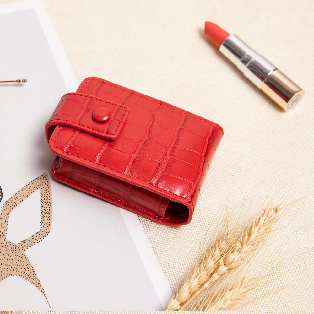 Women Fashion Small Cosmetic Bag Leather Lipstick Bag Case Cover Earphone Jewelry Bag Fashion Ladies Girls Makeup Bags A98657