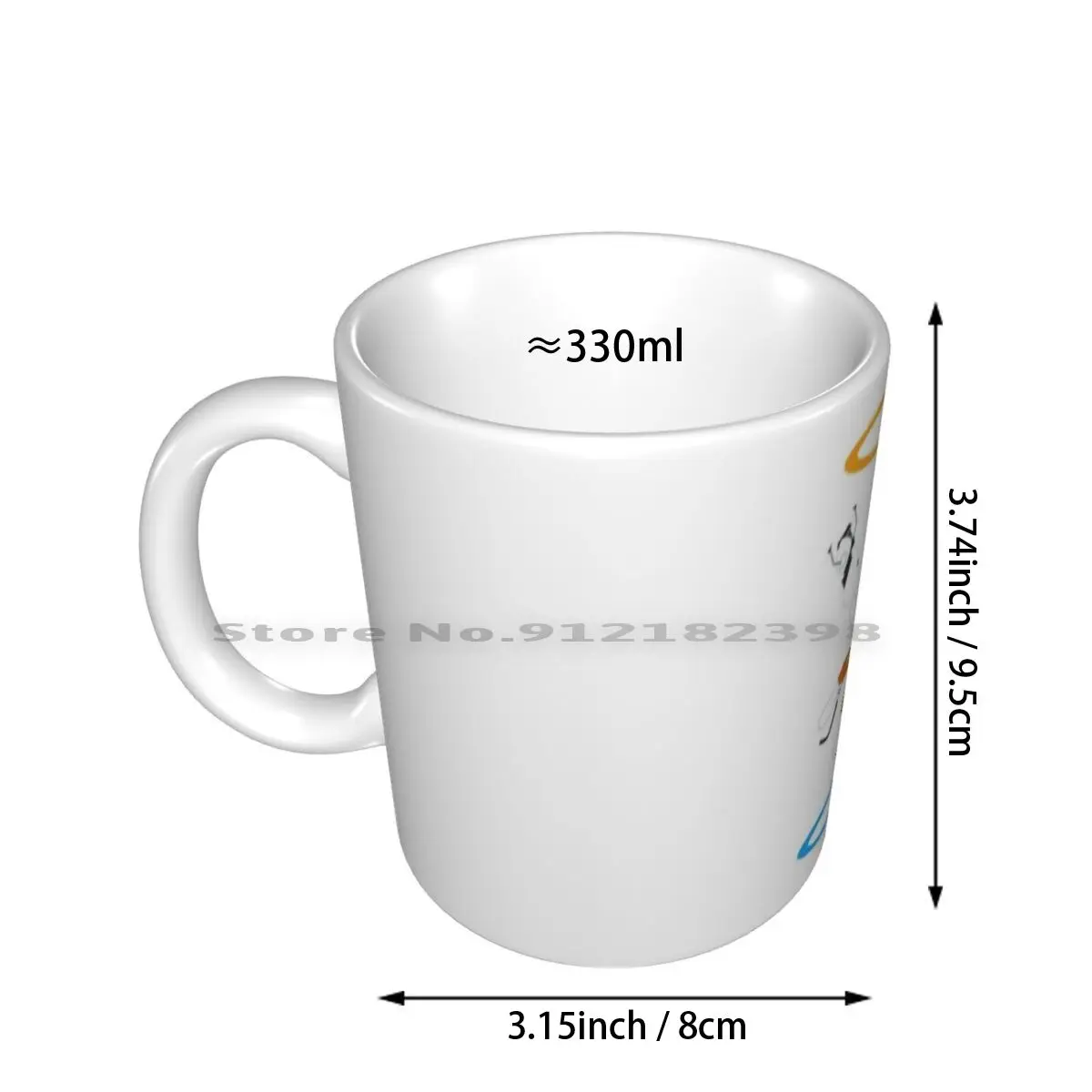 Portal Tester Astronaut * High Quality * Ceramic Mugs Coffee Cups Milk Tea Mug Aperture Corporation Road Famous Road Worldwide