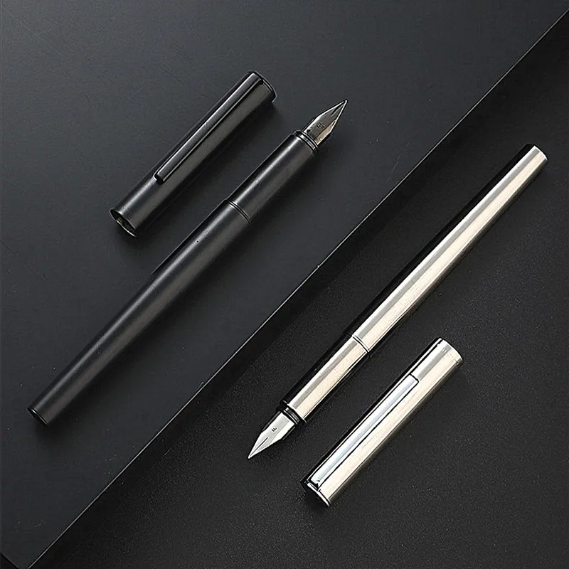 Jinhao 35 Series Fountain Pen Steel Barrel Airplane Extra Fine Tip Ink Pens Office Business School Writing Calligraphy A6118