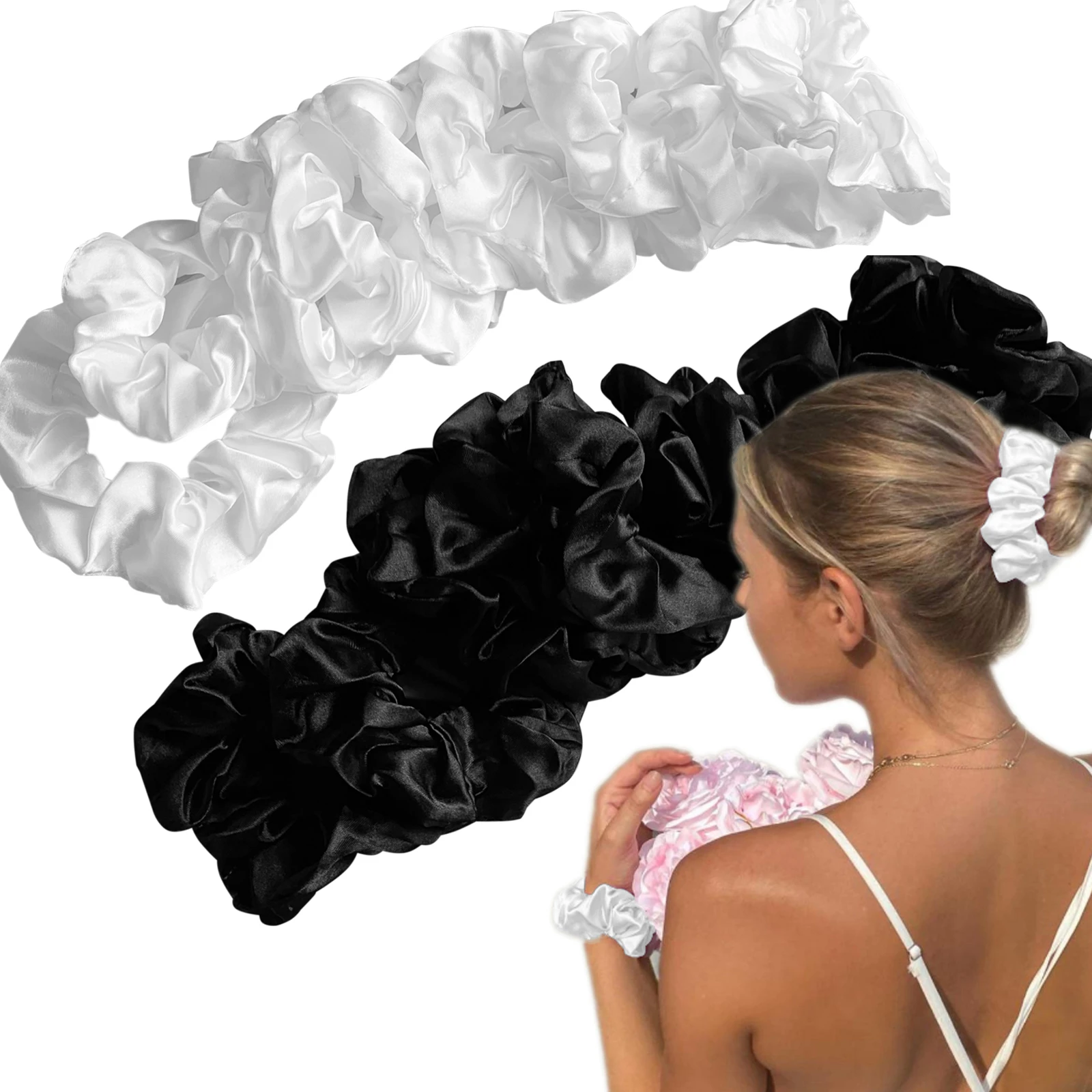 15PCS/Set Women French Elastic Hair Scrunchies For Women Hair Ties Rubber Band Hair Rope Accessories Lady Headdress 2021