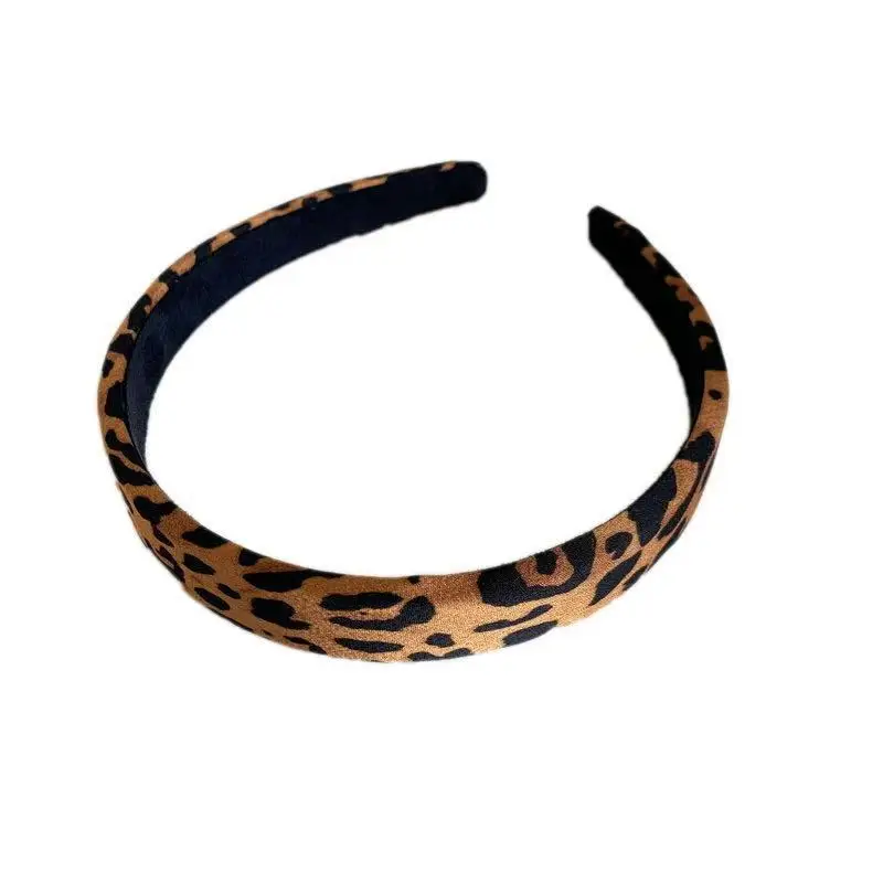 New Style Leopard Grain Hair Band Girl Goes Out Fashionable and Sweet Hair Accessories Female Face Hair Card Headwear