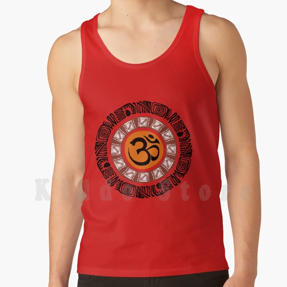 Tank Tops Vest Sleeveless India Spiritual Trance Goa Om