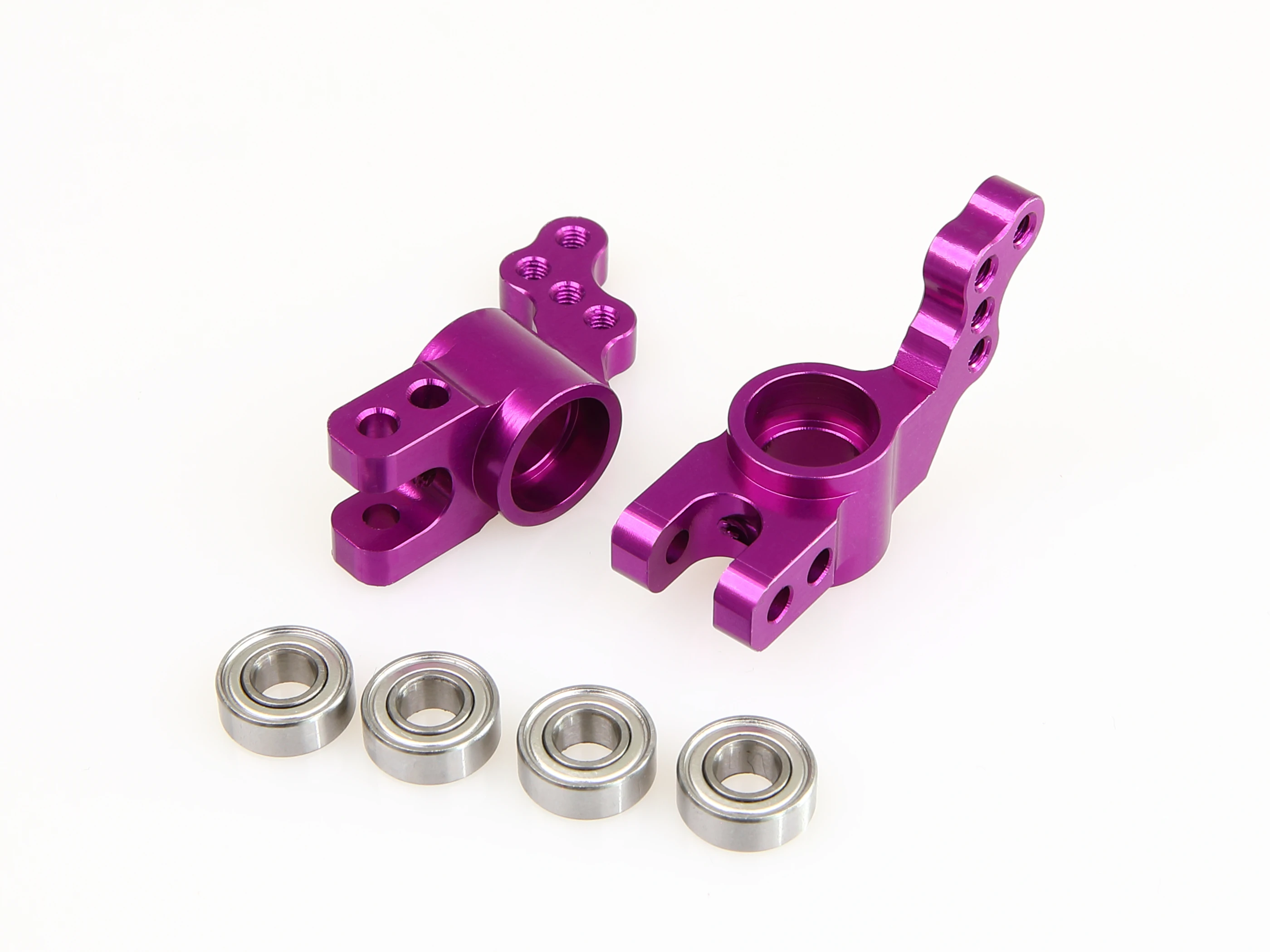 Gtb cnc da liga de alumínio da direção traseira copo roda c hub assento para rc 1/10 hpi rs4 3 evo nitro (prata/roxo)