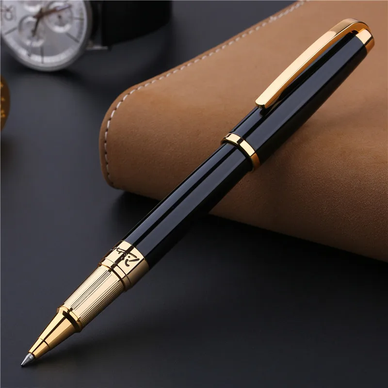 Picasso 918 Pimio Dreamy Polka Black with Gold Clip Roller Pen, Noble Gift Box Optional for Male and Female Business Office Pen