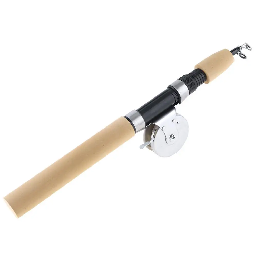 Fishing Rods Telescopic Ultra Short 32-80cm  Fishing Rod Shrinkable Winter Fishing Pole with  Fishing Reel