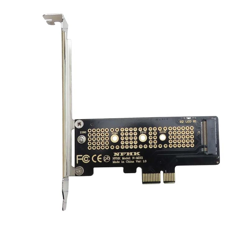 NVME M.2 อะแดปเตอร์ NGFF M.2 SSD PCIE Adapter PCIE to M2 อะแดปเตอร์ SSD M2 PCI-E M.2 การ์ด M สนับสนุน 2230-2280 M2 SSD ใหม่