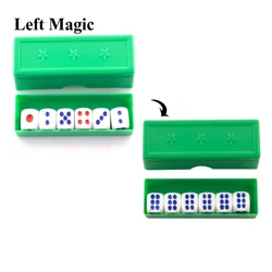 Prediction Dices (Normal Dice) Magic Tricks Six Die Flash Change Magia Close Up Gimmick Props Illusion Funny Toys for Kids Show