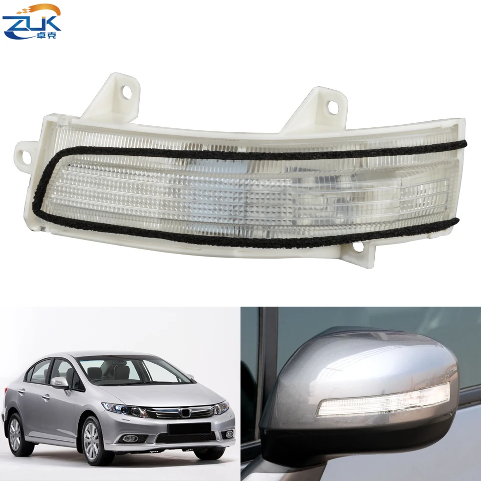 Wyświetlacz tyłu samochodu kierunkowskaz lusterka bocznego lampa LED Repeater światła LED dla HONDA CIVIC 2012-2014 miasto 2009-2014 jadeit CRIDER