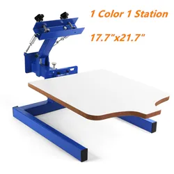 Brandnew 1 Color 1 Station Silk Screen Printing Machine 1-1 Press DIY T-Shirt Printing