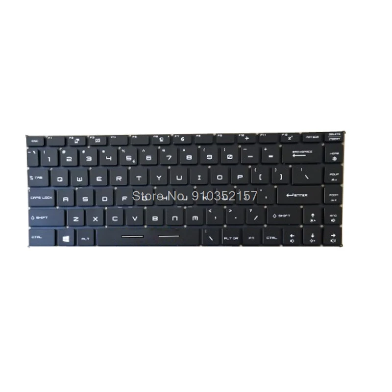 

US English Backlit Keyboard For MSI GS65VR PS42 8RA 8RB 8RC 8MO MS-16Q1 Q2 Q3 Q4 GF63 MS-16R1 16R2 26R1 PS42 8M GF63 8RD