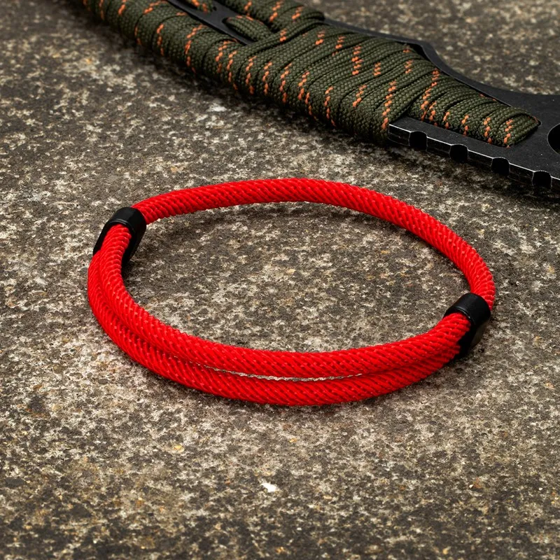 MKENDN Minimalist Men Women Adjustable Red Bracelet For Lovers Distance Couple Bracelets Yoga Meditation Jewelry Frendship Gifts