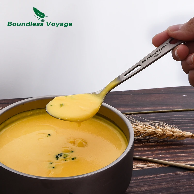 Grenzenlose Voyage Titan Camping Löffel Gabel Spork Messer Stäbchen Stroh Tragbare Geschirr Besteck Besteck Chaos Kit