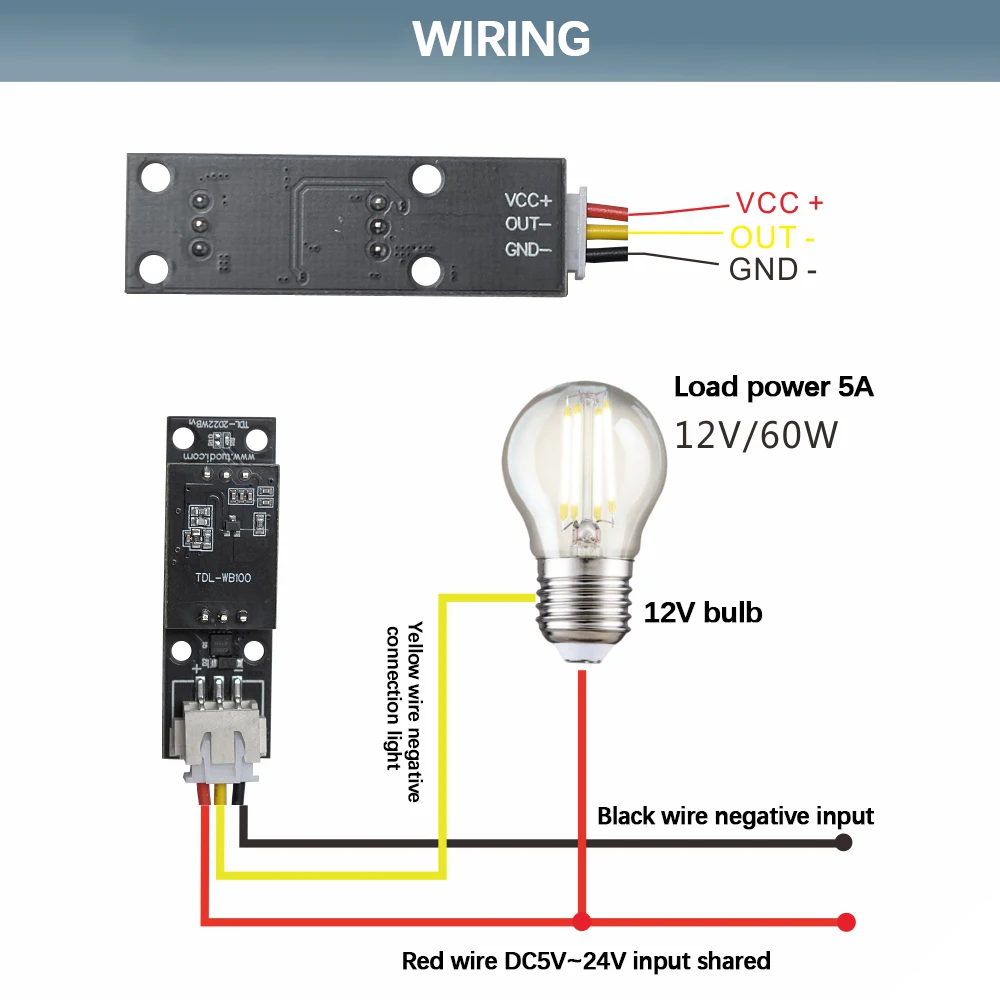 DC 5V 12V 24V Microwave Radar Sensor Module Human Body Induction Switch Module Intelligent Sensor