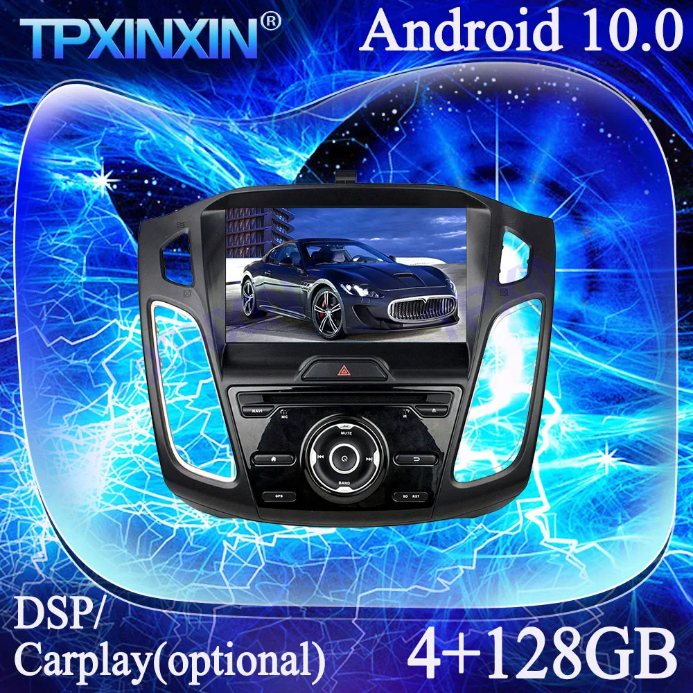 PX6 Android 10 4G + 128G Carplay для Ford Focus 2015-2018 мультимедийный плеер магнитофон GPS-навигация Авторадио головное устройство DSP