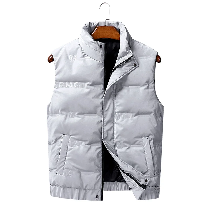 Autumn and winter down vest male trend white down vest jacket youth men warm high quality brand leisure down jacket for shopping
