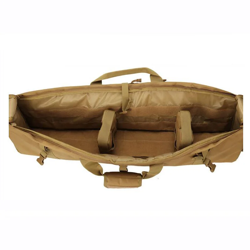 Imagem -03 - Tático Rifle Arma Bolsa Carry Case Cerca de 100cm com Alça de Ombro Bolsa de Caça ao ar Livre Case Proteção Mochila Quadrada M249