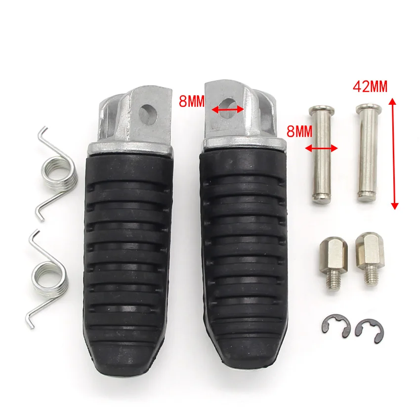 Motorcycle Footrests Foot pegs Front For Suzuki GW250 Inazuma SFV650 SV1000 GSX1300R Hayabusa GSX1300 GSXR250 GSXS750 TL1000