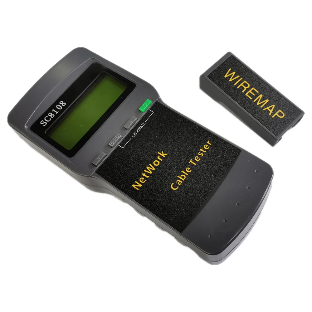 SC8108 Portable LCD Network Tester Meter&LAN Phone Cable Tester & Meter with Display RJ45