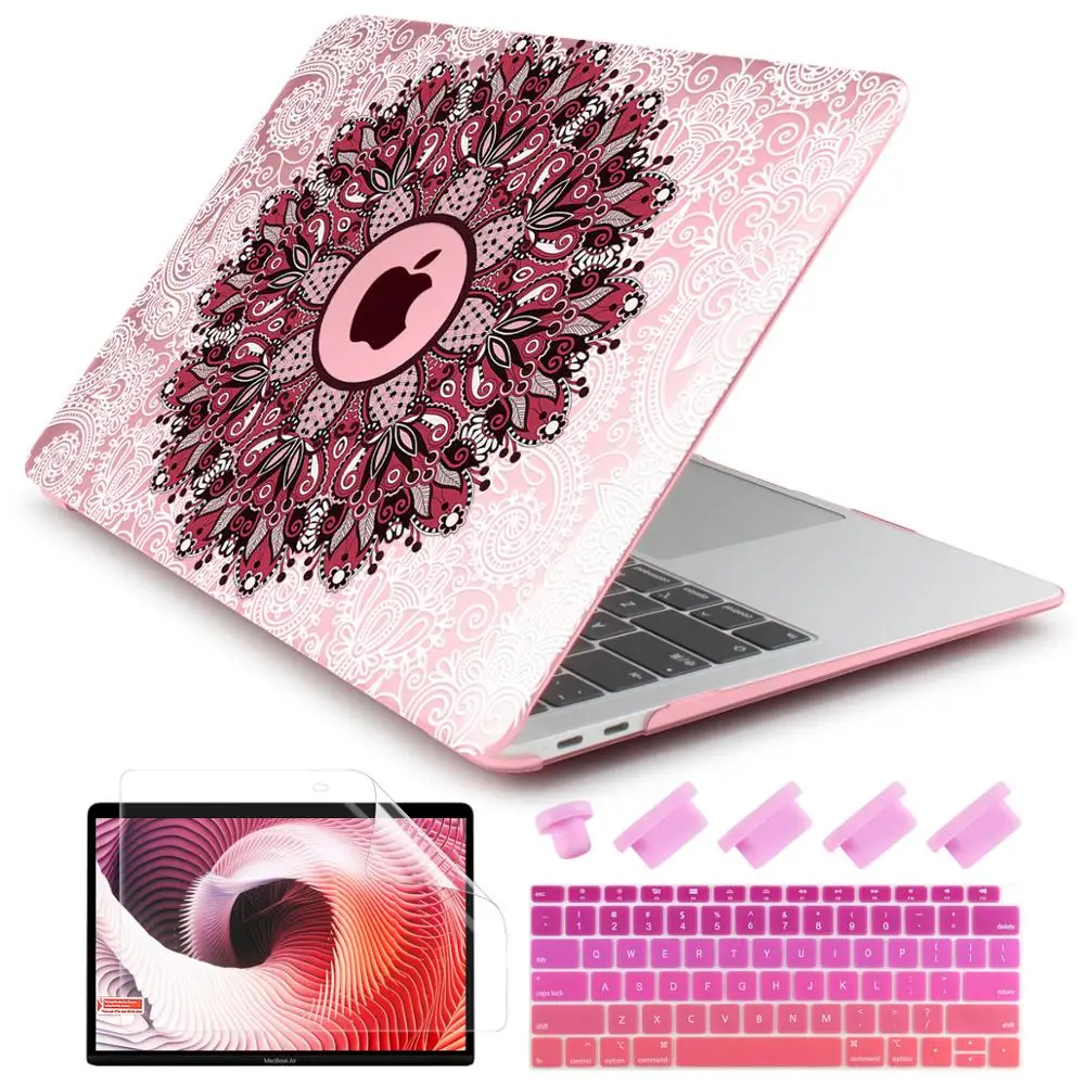 3D Print luxuriant flowers case For Macbook new Retina Air13 Pro 13 15 2020 with touch bar A2289 A2179 A1932 A2338 A2337