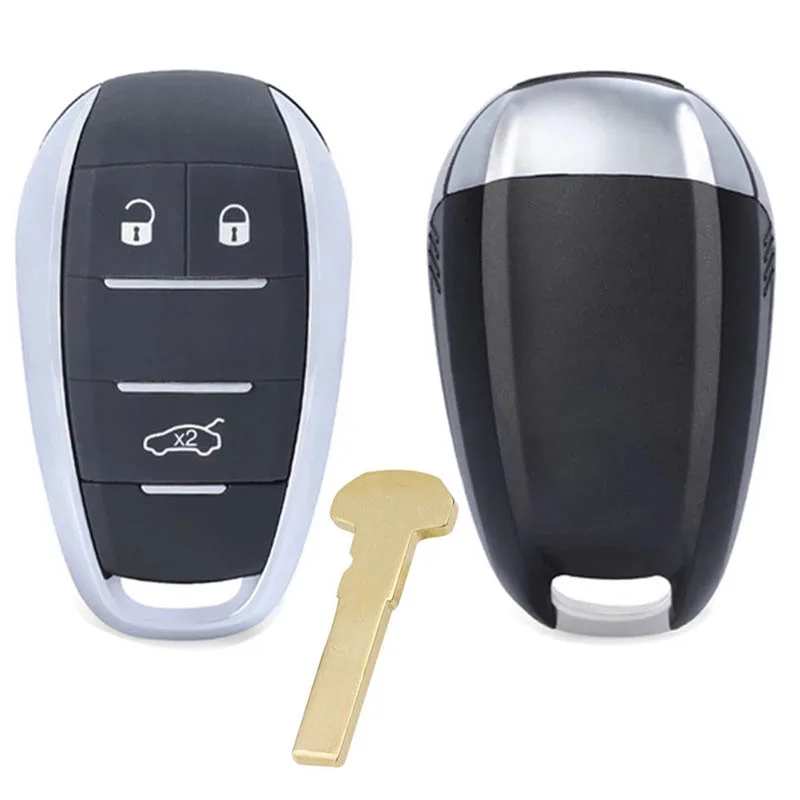 CS 092009   3/5 Knop Smart Key Shell Case Met Blade voor Alfa Romeo Giulia 2015 + Stelvio 2016 + Etcetera