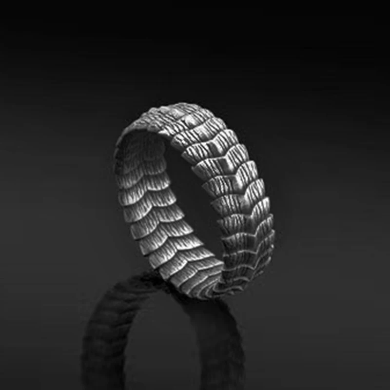 Dropshipping Viking Ring Nordischen Tier Drachen Waagen Ring Skandinavischen Nordischen Schmuck Viking Skala Ringring Schmuck Gothic Stil
