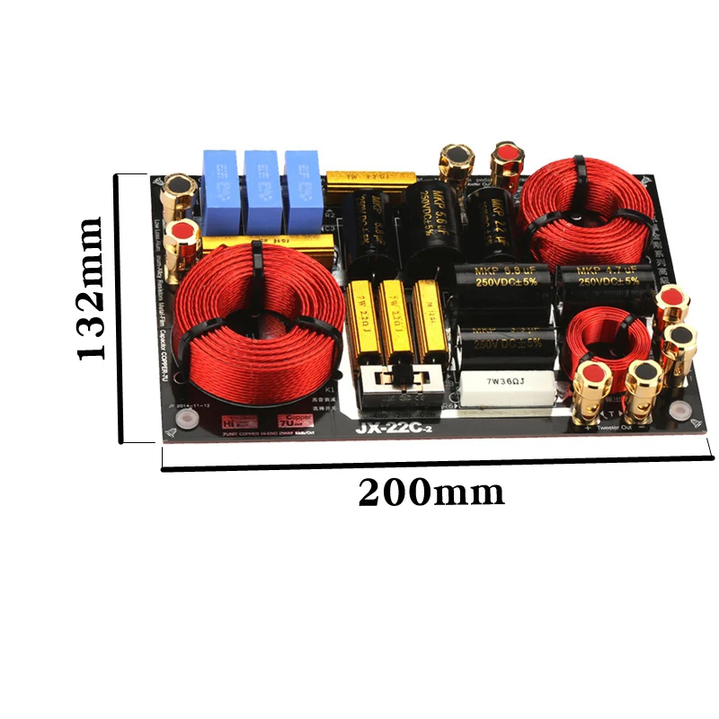 HIFIDIY LIVE HI-END JX-22C 2 Way 2 speaker Unit ( tweeter + bass ) HiFi HOME Speakers audio  Frequency Divider Crossover Filters