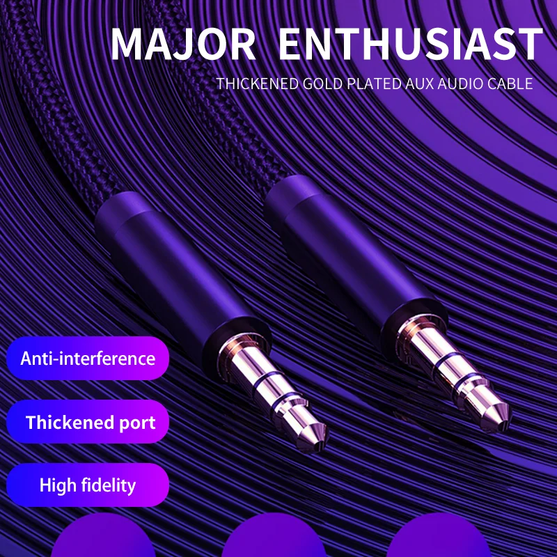 Kebiss جاك 3.5 الصوت كابل 3.5 مللي متر رئيس خط Aux كابل آيفون 6 سامسونج غالاكسي s8 سيارة سماعة شاومي Redmi 4x الصوت جاك