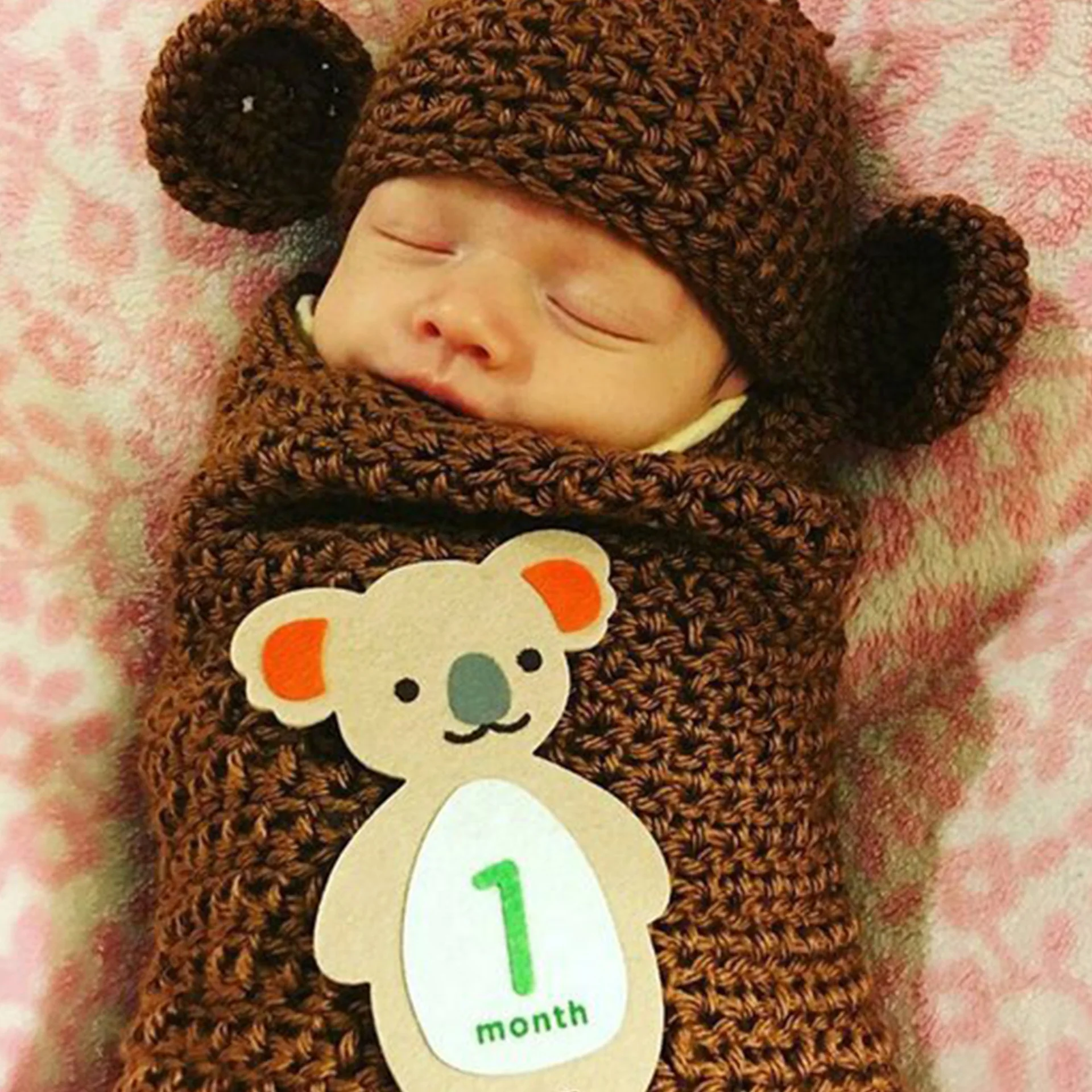 12 Pcs Month Sticker Baby Photography Milestone Memorial Monthly Newborn Kids Commemorative Card Number Photo Props Decoration