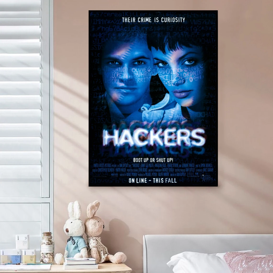 Hackers Movie Cover Poster Art Print Canvas Painting Wall Pictures Living Room Home Decor (No Frame)