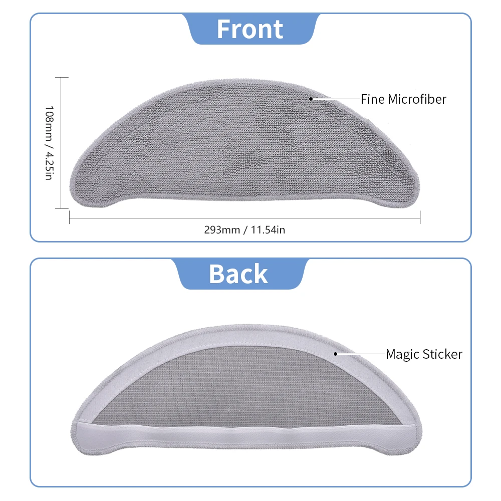 Filtro HEPA, cepillo lateral principal, mopa, bolsas de polvo, Compatible con XIAOMi ROIDMI EVE Plus, accesorios, piezas de repuesto