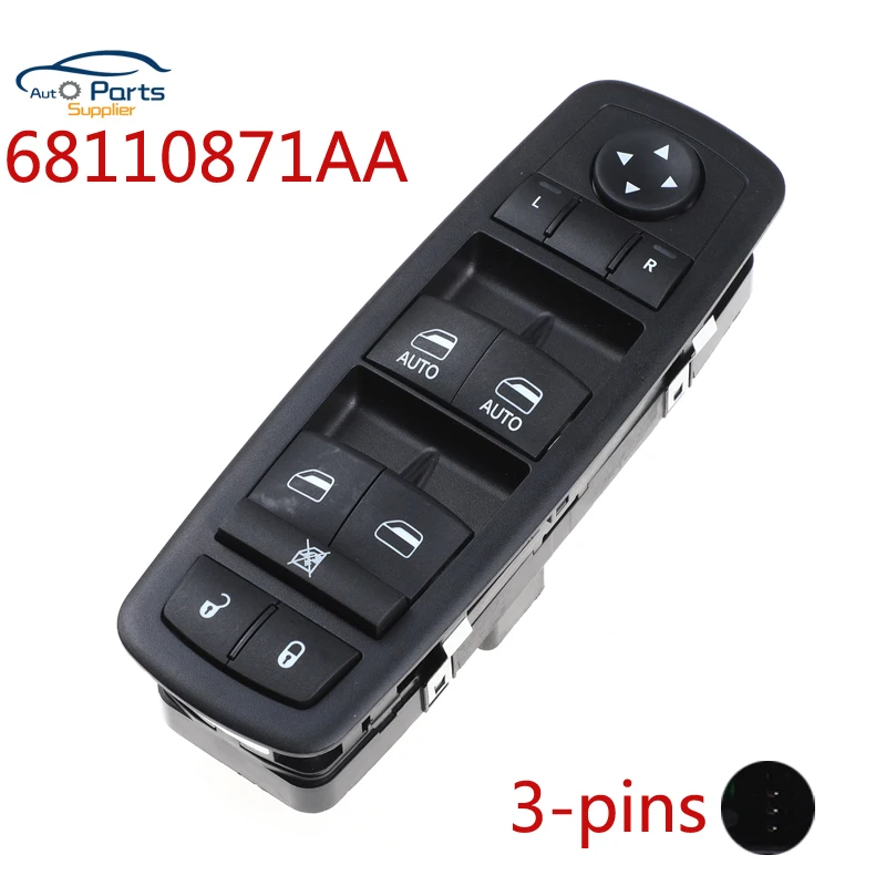 68110871AA 68298871AA Front Left Power Window Switch For Chrysler Town & Country 2012-2016 For Dodge Grand Caravan 2012-2019