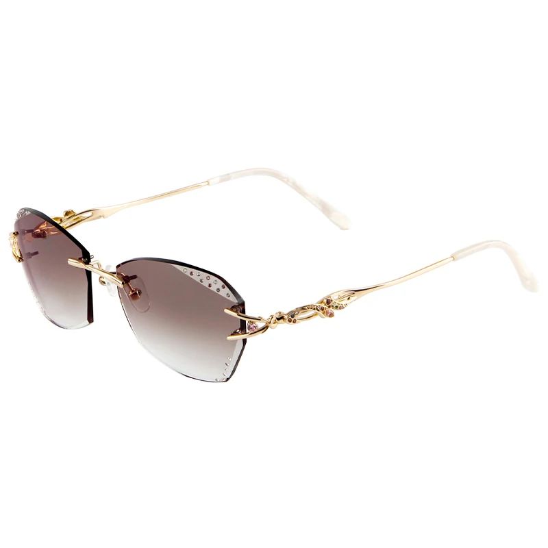 Titanium Prescription Glasses Frame Progressive Color Lentes Trimmed Opticos Gafas Diamond Sunglasses Women Rimmed Eyewear image 4