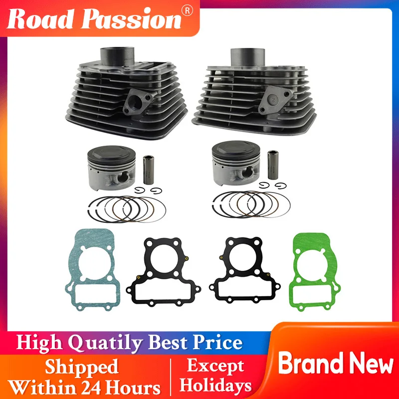 Road Passion Bore Size STD 49mm Engine Air Cylinder Block & Piston Rings Kit For Yamaha XV250 Virago