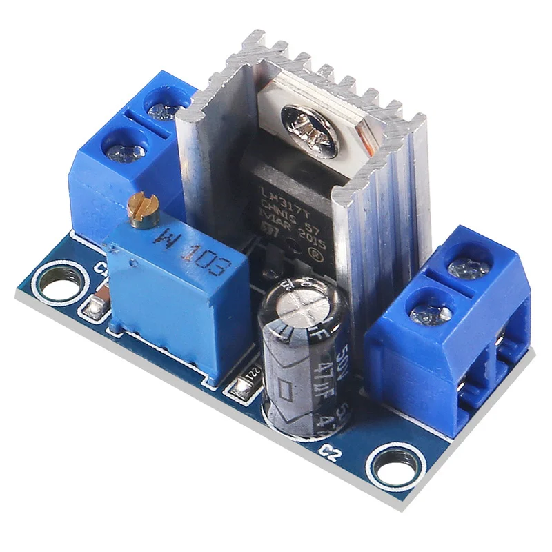 

5pcs LM317 Adjustable Voltage Regulator Power Supply LM317 DC-DC Converter Buck Step Down Circuit Board Module Linear Regulator