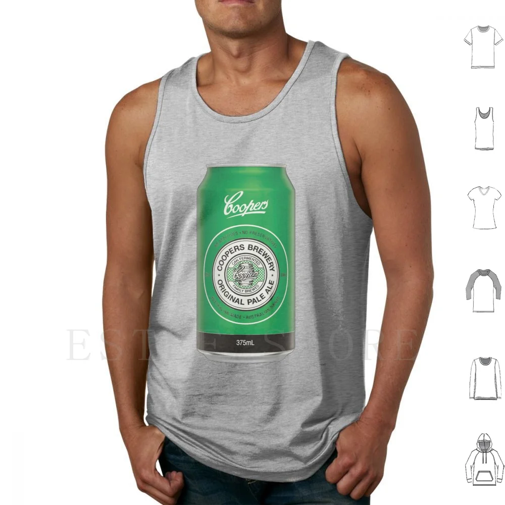 Coopers Beer Tank Tops Vest Cotton Beer Drink Coopers Coopers Beer Cooper Drunk Intoxicated Piss Up Kick Ons Classic Pale Ale