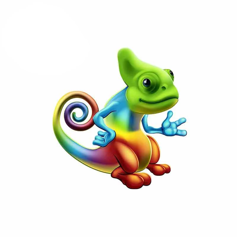 Chameleon Camelion Rainbow Car Stickers Windshield Bumper Motorcycle Helmet Decal KK Vinyl Cover Scratches Waterproof PVC