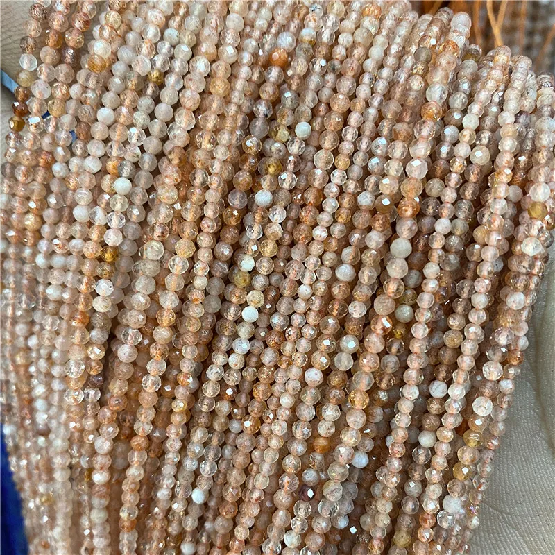 Faceted Natural 2 3 mm Stone Bead Zircon Rose Quartzs Amethysts Rubys Agates Seed Beads for Jewelry Making Beadwork DIY Supplies - Image 6