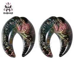 Hot Sell Colorful Crescent Piercing Ear Plugs Expanders Earring Strechers Fashion Gift For Unisex Jewelry Body Sell By Pair