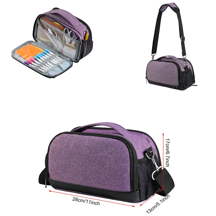 

Yarn Storage Case Purple Color Cutting Machine Bag Portable Carrying Tote Bag Storage Bag