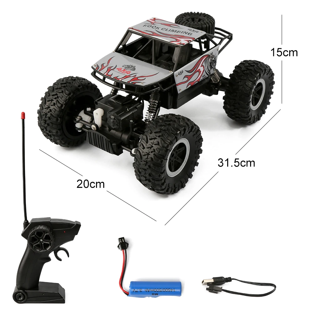 

Radio Control Trucks 4WD 2.4G Buggy Off-Road 4x4 Electric Cars Model Boys' Toys Hight Speed RC Car Gift For Kids 2021