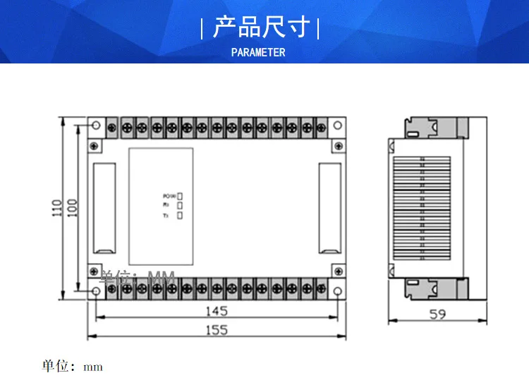 8-channel PT1000 Temperature Acquisition Module RS485 Thermal Resistance Thermometer MODBUS Transmitter 16 Points