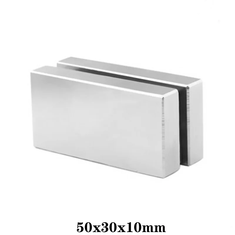 1/2/3/5PCS 50x30x10 Big Powerful Quadrate Magnets Permanent Magnet 50x30x10mm Super Powerful Neodymium Magnetic 50*30*10