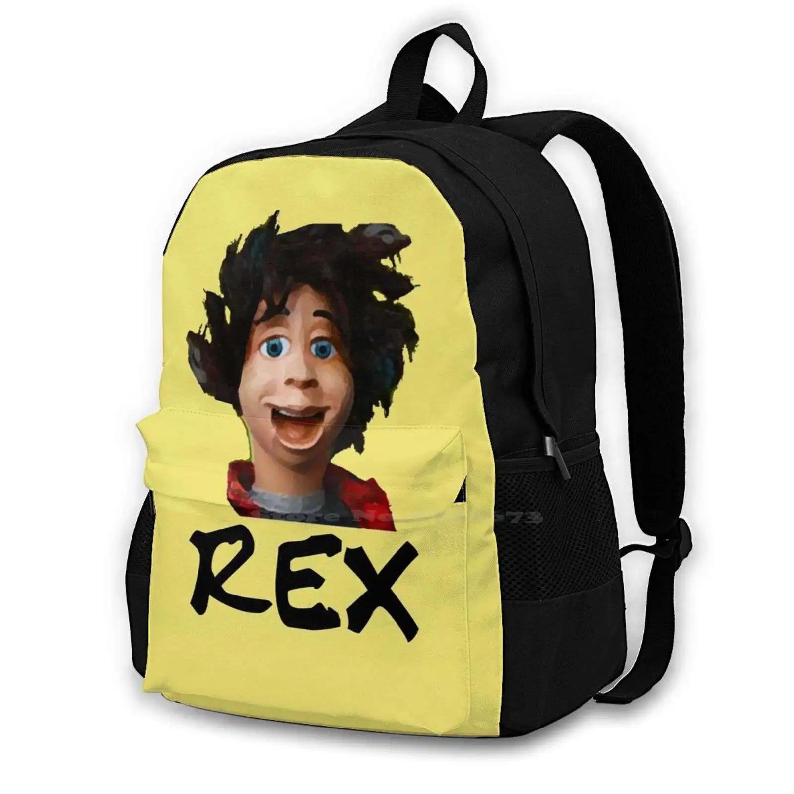 Rex 2 374D Print Design Backpack Student Bag Rex Icarly Victorious Sam And Cat Pear Phone Freddie Benson Sam Pucket Gibby Carly