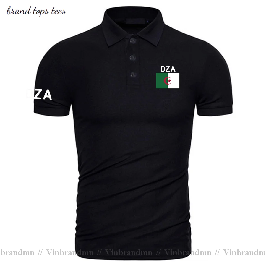 Republic of Algeria Algerian Islam DZA polo shirts men short sleeve white brands printed for country 2021 cotton nation Dzayer