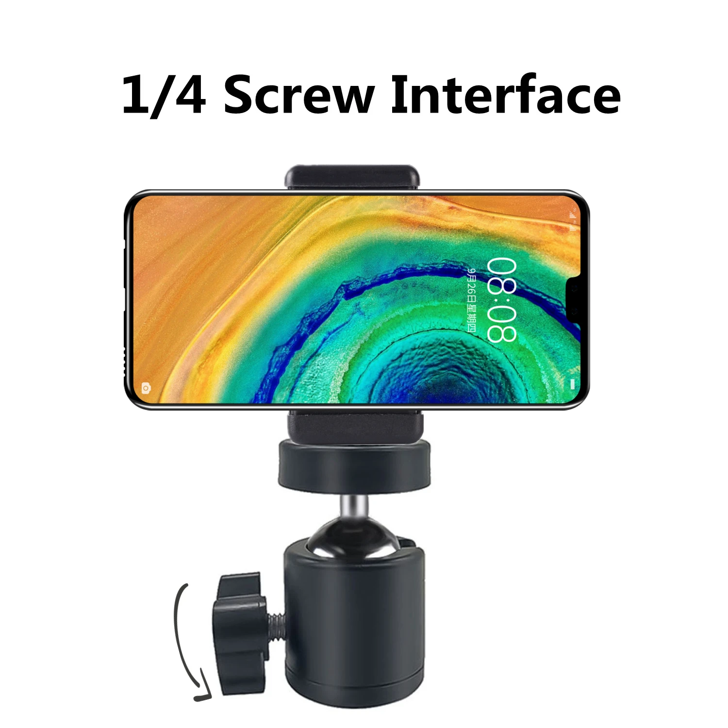 Universal Moblie Telefon Clip Halterung Halter Halterung 1/4 Schraube Heißer Schuh Telefon Clip Stativ Einbeinstativ Stehen Für Smartphone kamera