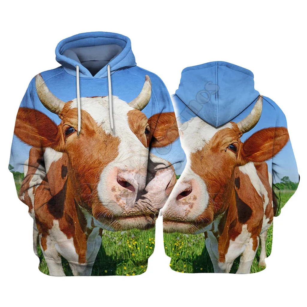 Felpe con cappuccio Farmer Sheep Color 3D Pullover stampato da uomo per donna Felpe divertenti Maglione cosplay Trasporto di goccia