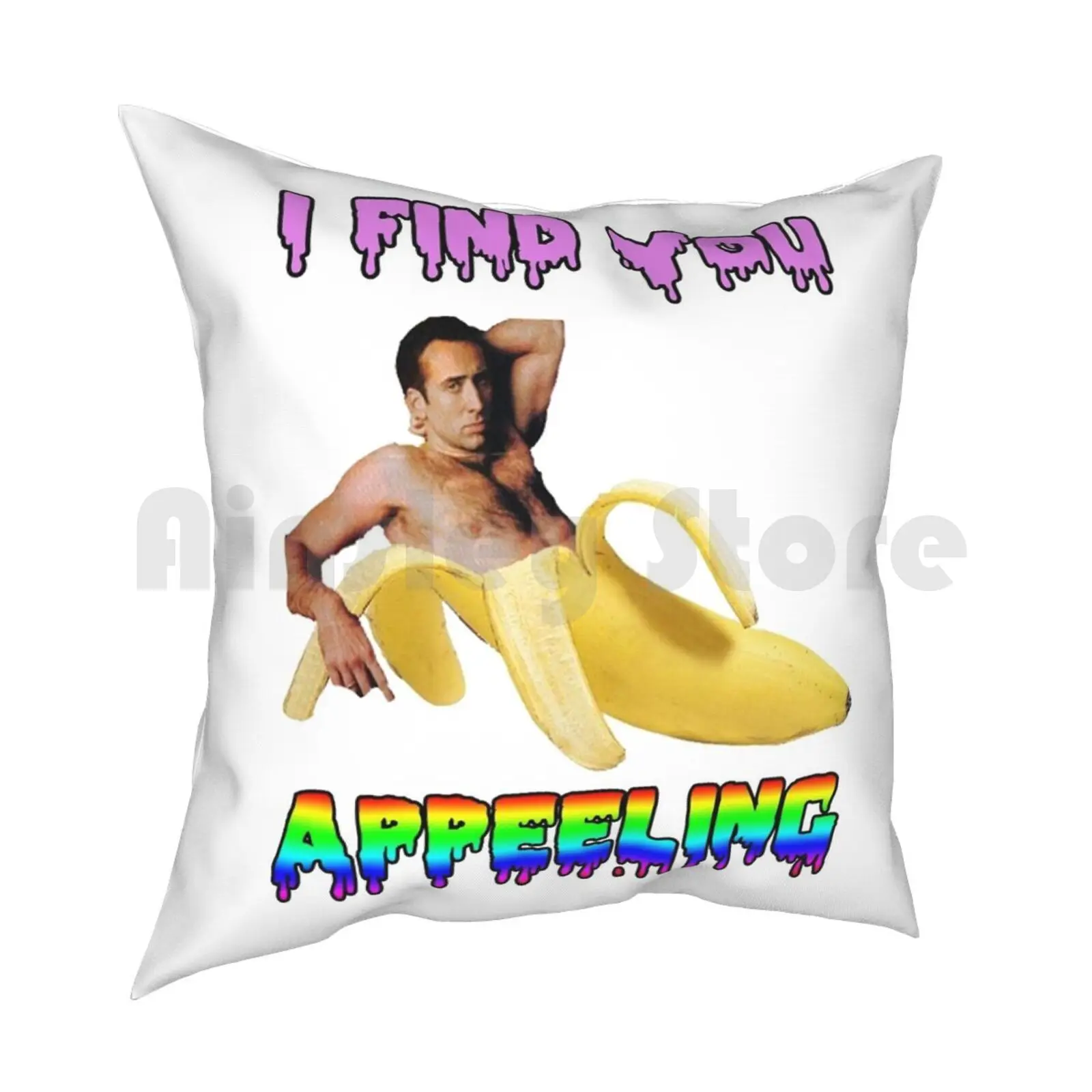 I Find You Appeelling Pillow Case Printed Home Soft DIY Pillow cover Nicolas Cage Meme Actor Film Movie Internet Fandom