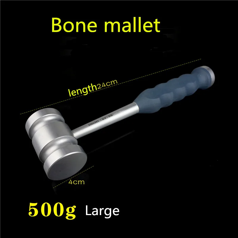 

Orthopedic instrument medical bone hammer knee hip joint stainless steel hammer silicone handle anti slip hand 300 400 500 800g